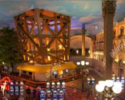 The most amazing thing you will get to know is that the hind legs of the tower are being set up on the casino floor which can be visible through the c